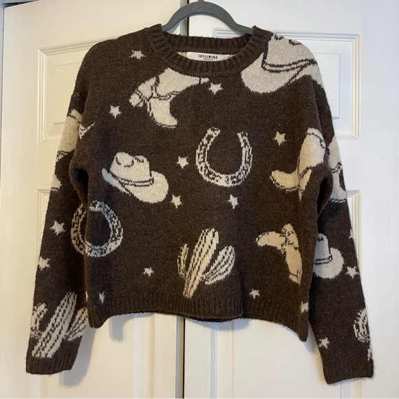 Idyllwind Saddleridge Western Conversation Print Sweater - Picture 5 of 9